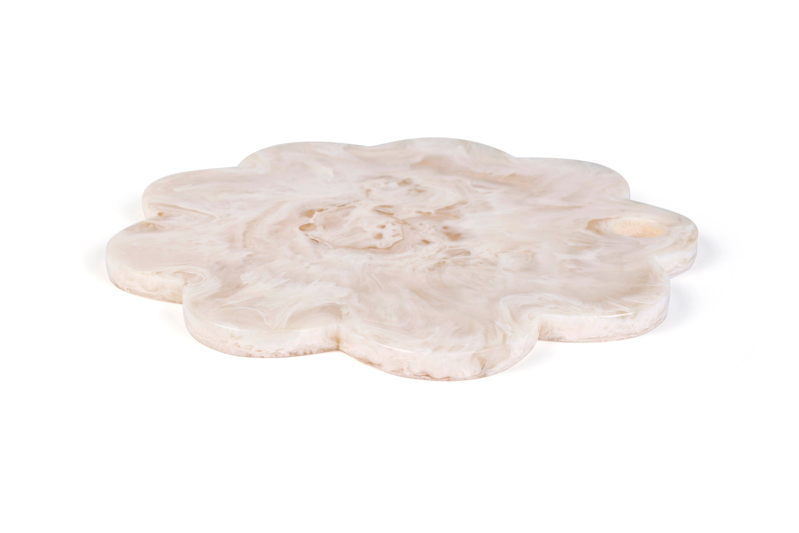 Scallop Resin Cheese Charcuterie Board, Vanilla