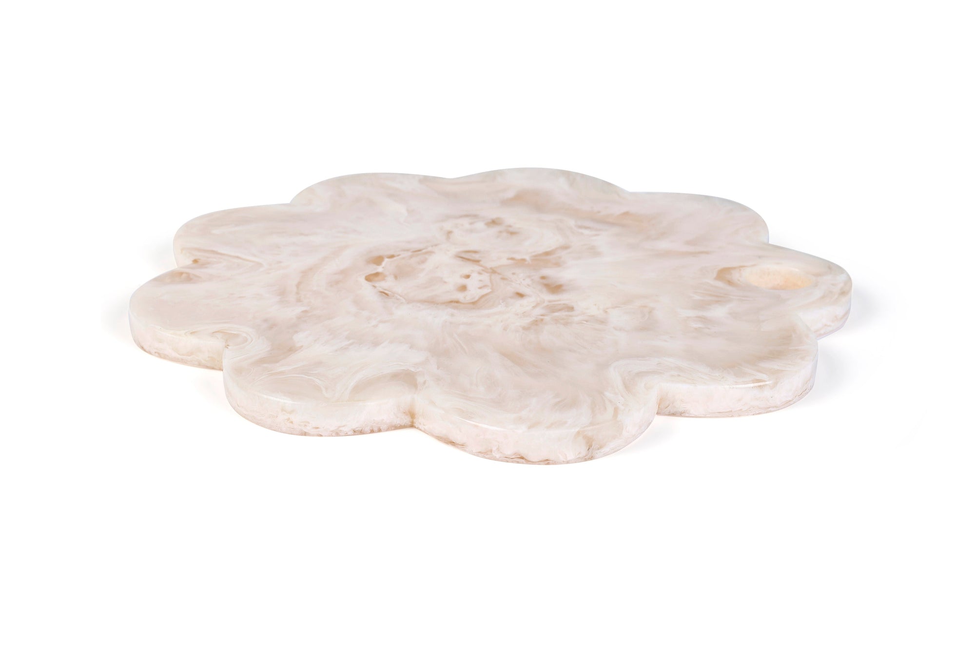 Scallop Resin Cheese Charcuterie Board, Vanilla