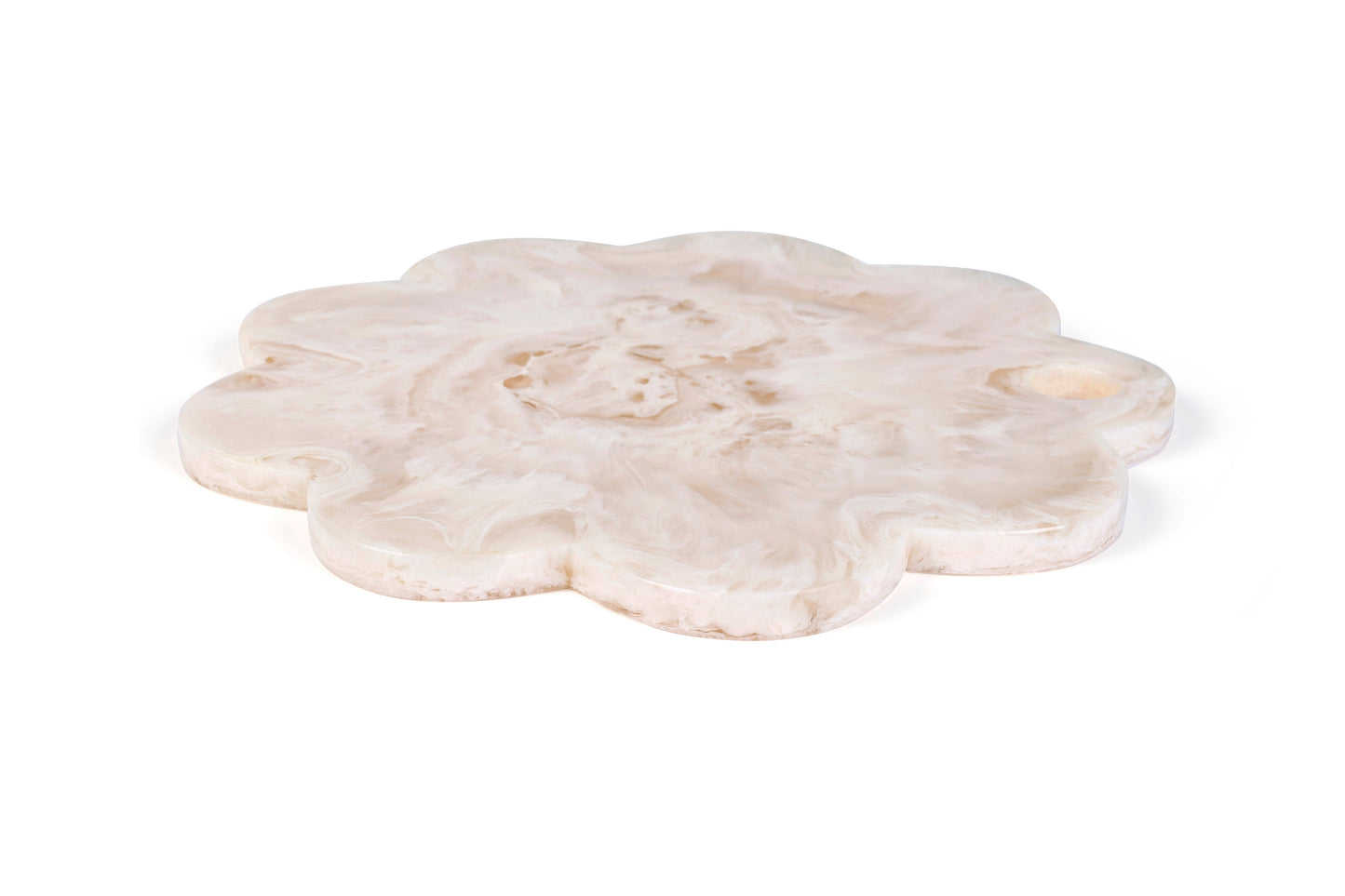 Scallop Resin Cheese Charcuterie Board, Vanilla