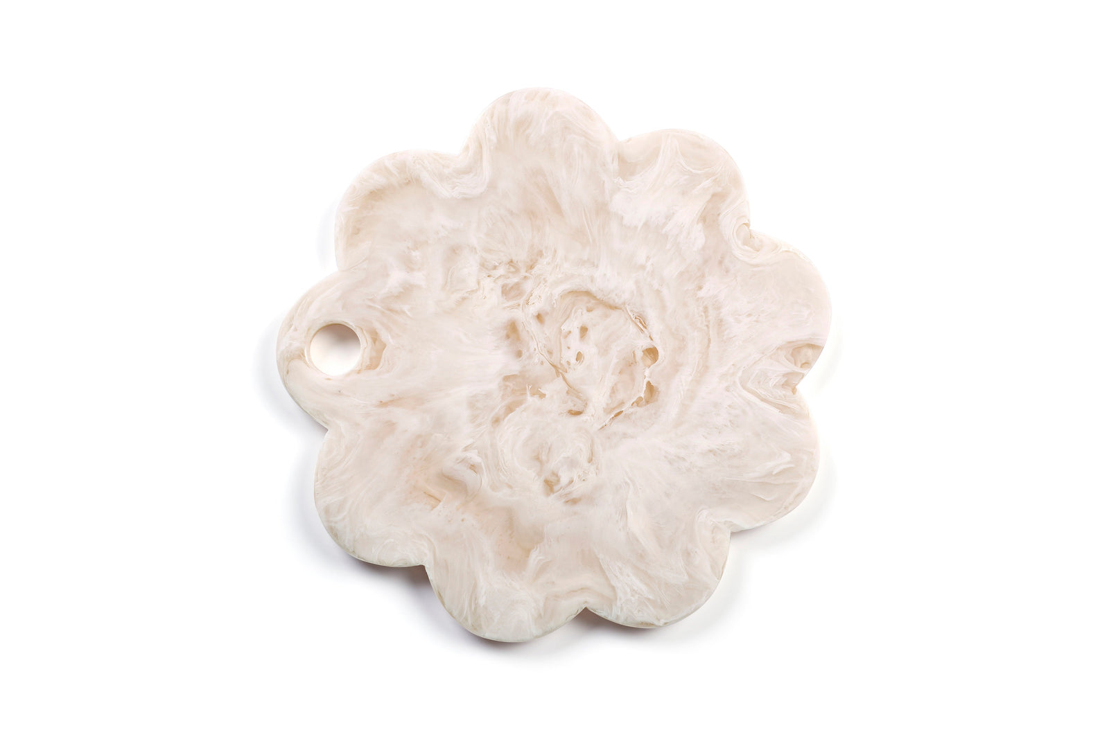 Scallop Resin Cheese Charcuterie Board, Vanilla