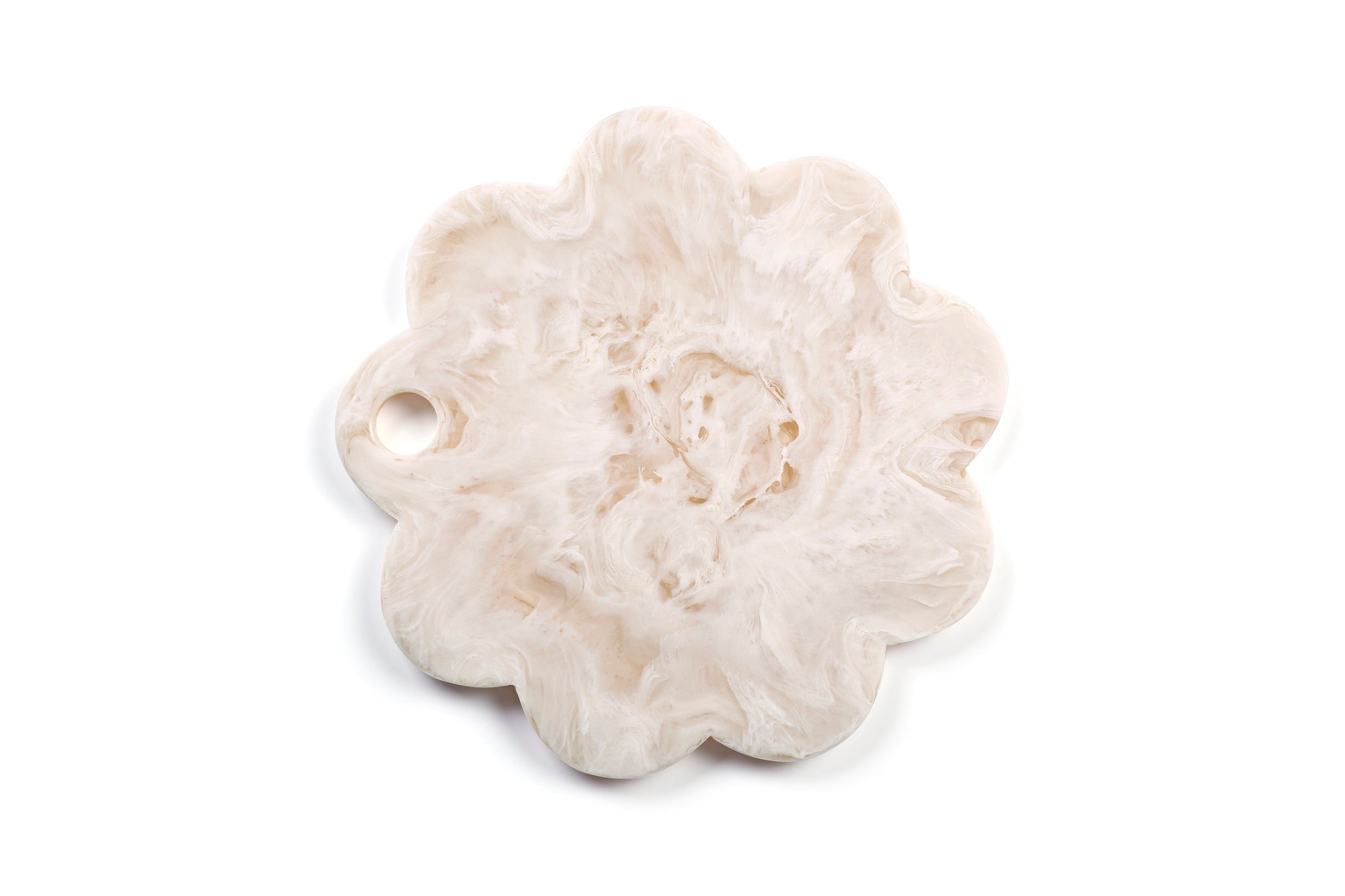 Scallop Resin Cheese Charcuterie Board, Vanilla