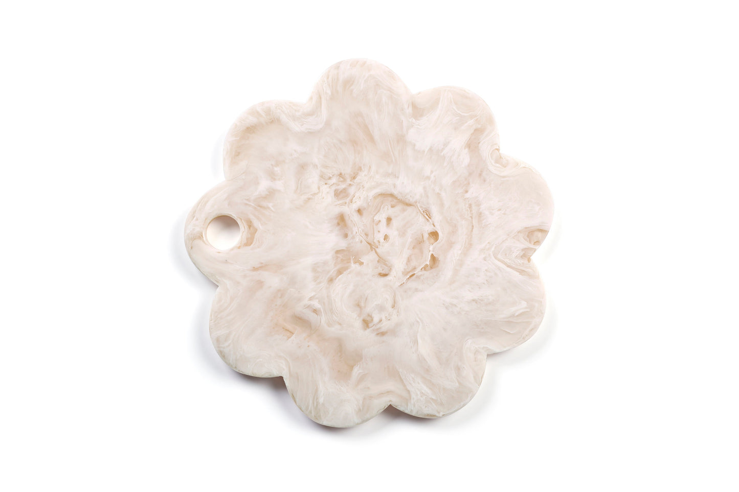 Scallop Resin Cheese Charcuterie Board, Vanilla