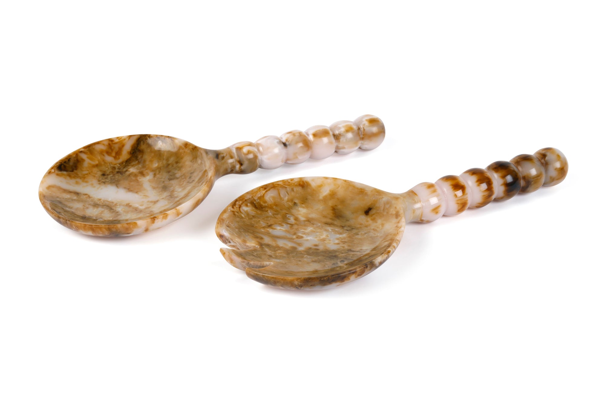 Resin Salad Server Brown (Set of 2)