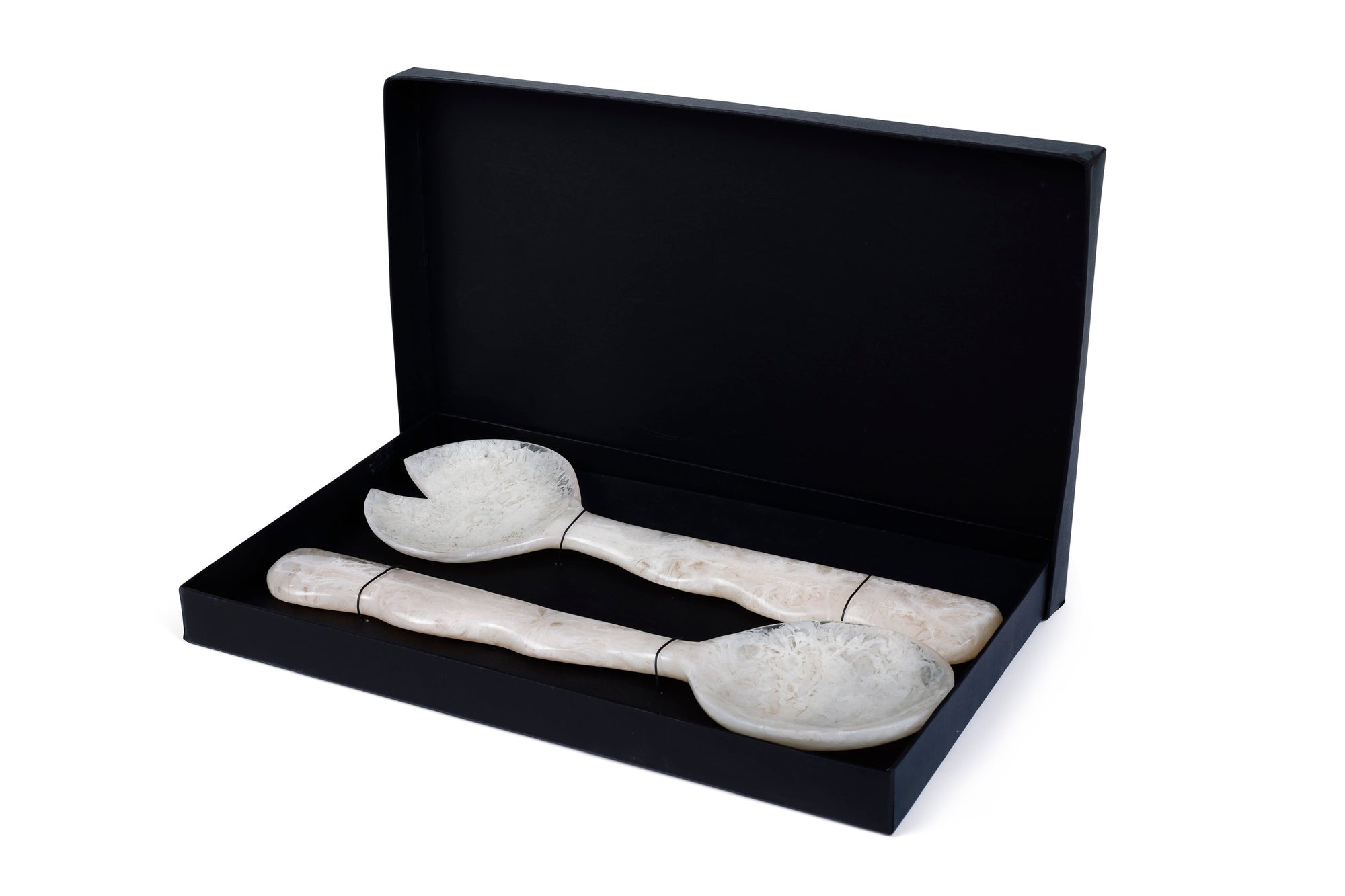 Resin Salad Server Vanilla (Set of 2)
