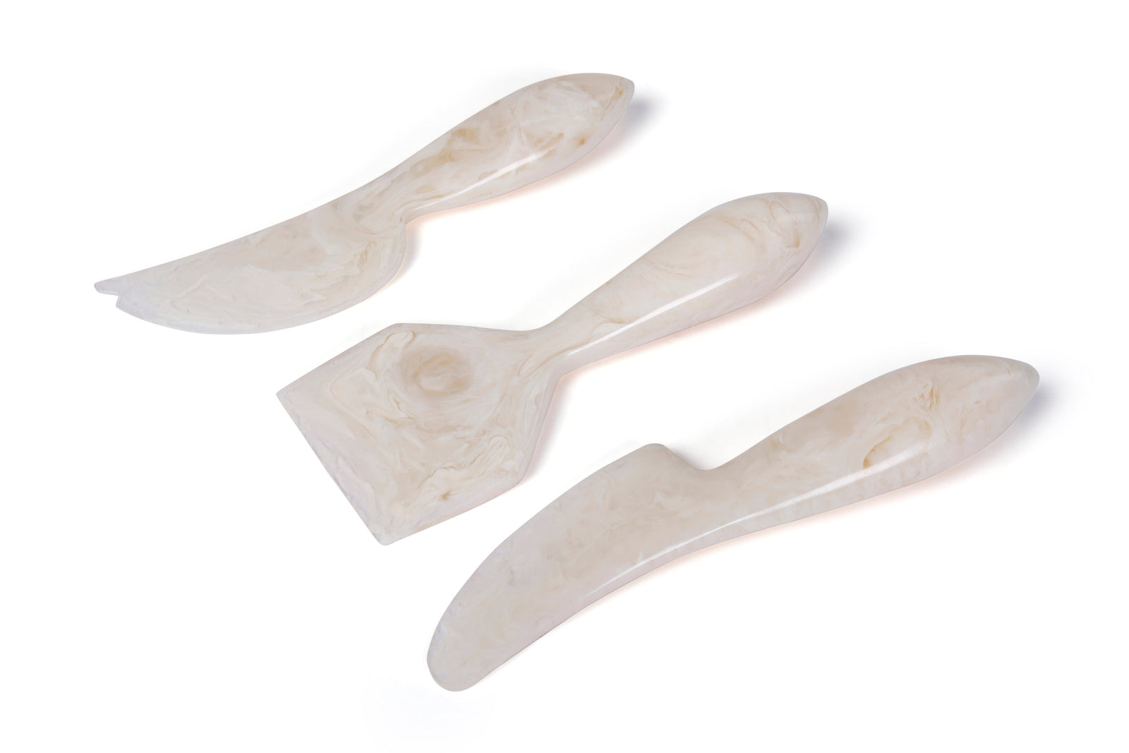 Resin Cheese Knife Vanilla  (Set of 3)