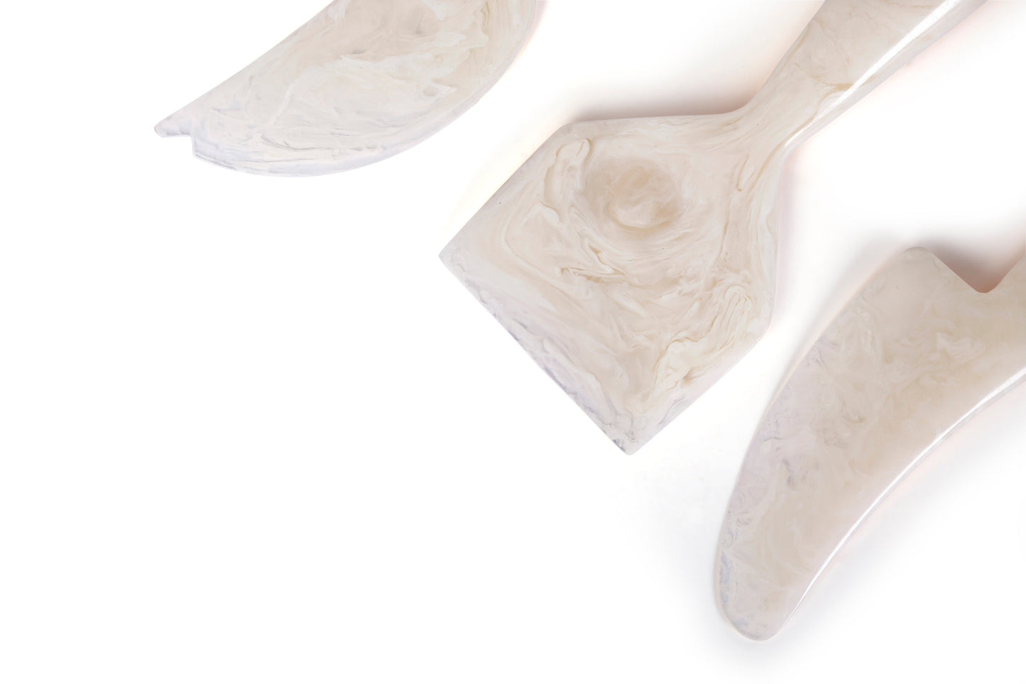 Resin Cheese Knife Vanilla  (Set of 3)
