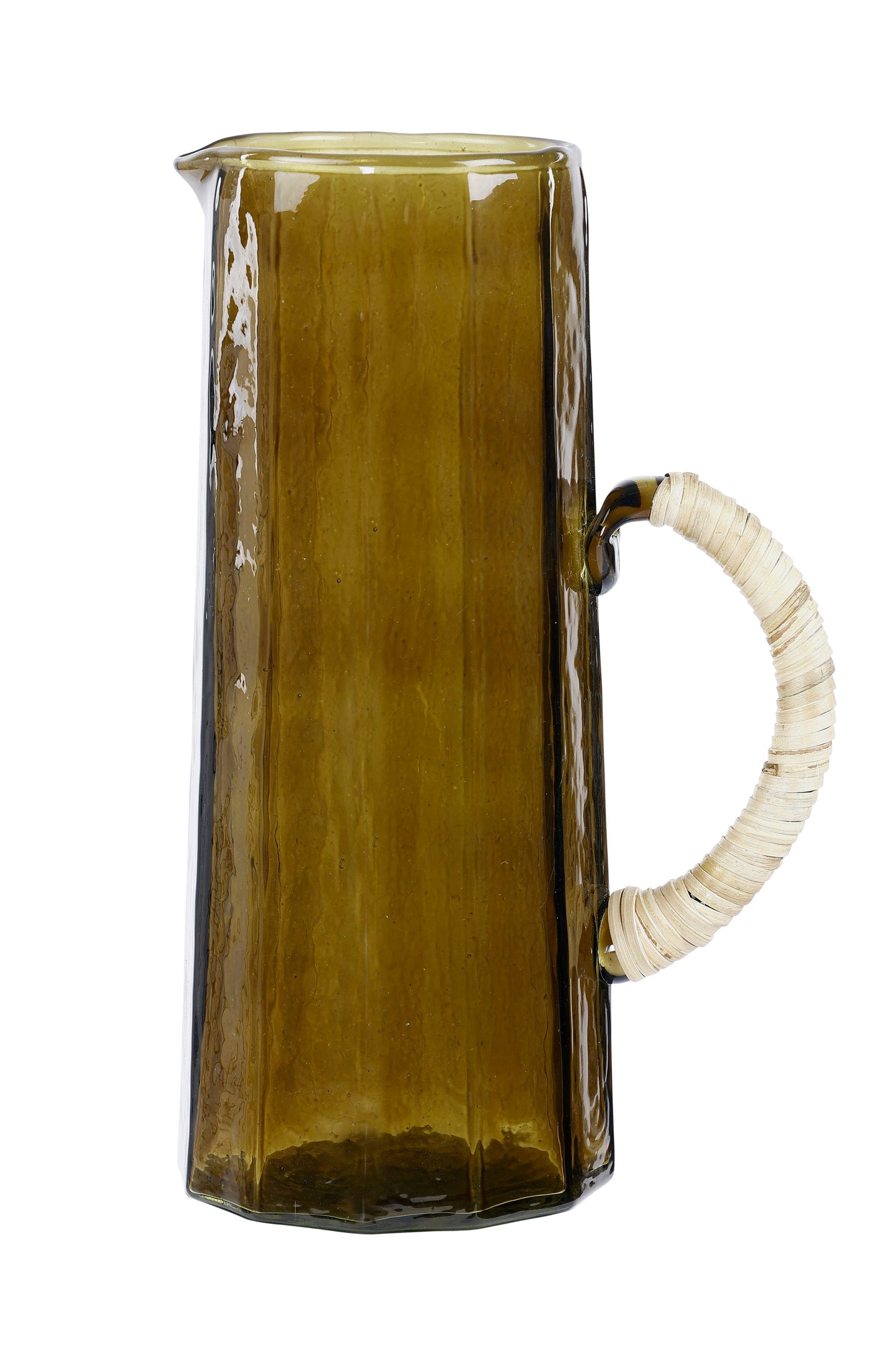 Hammered Water Pitcher, Brown- 6.25 x 9.5 Inches