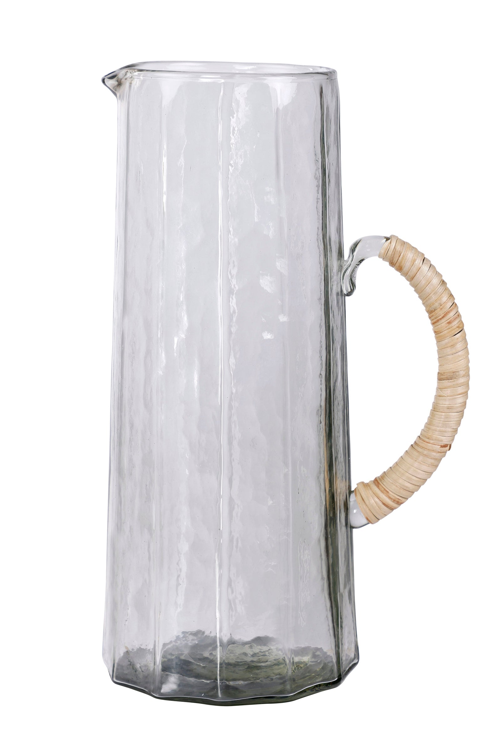 Hammered Water Pitcher, Natural -6.25 x 9.5 Inches