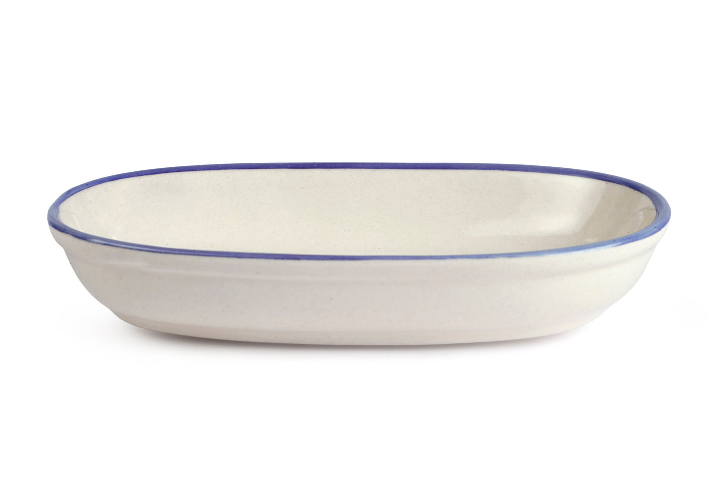 Handmade Ceramic Serving Bowl Blue Bell 1.5x8x4 Inches Set of 4 - Casa Amarosa