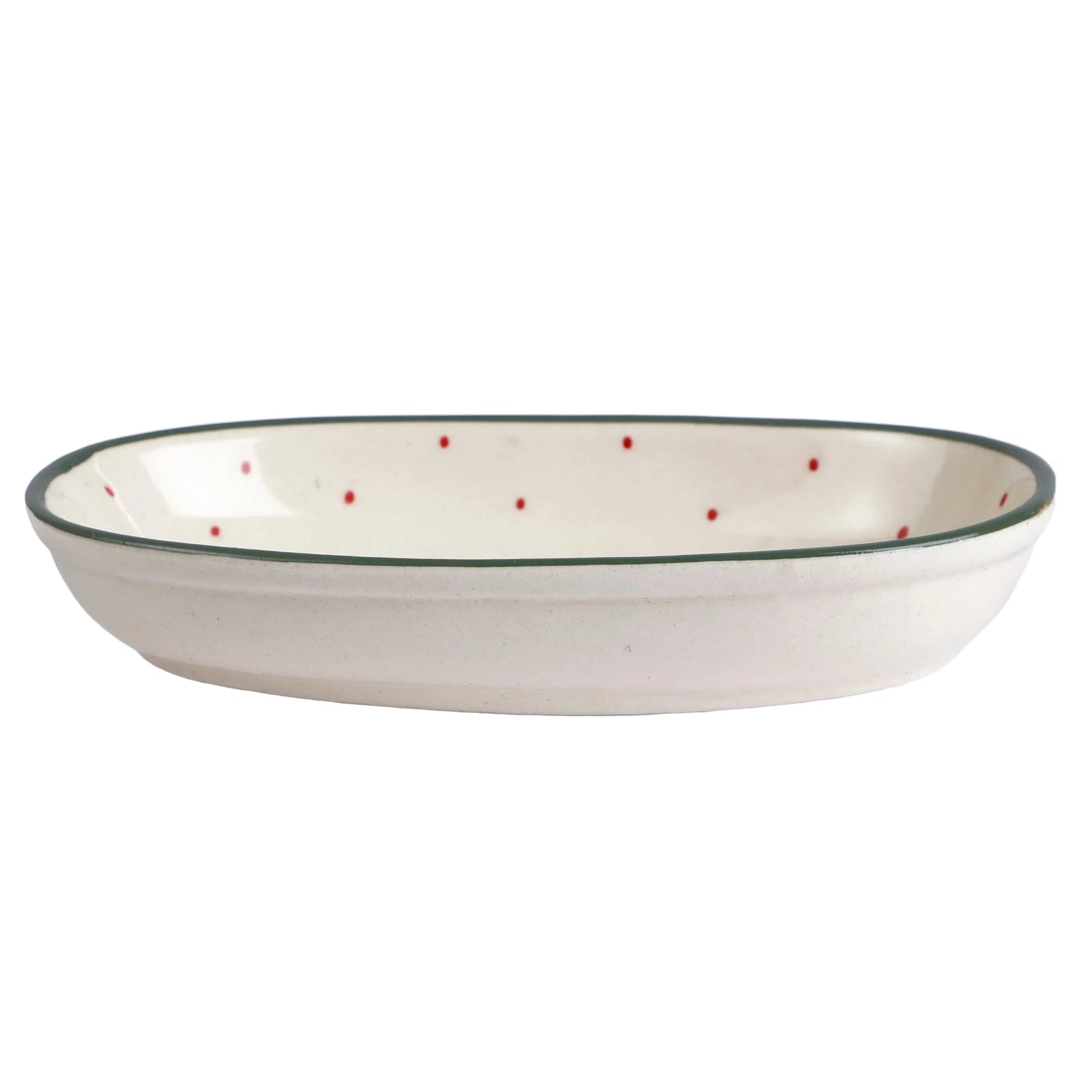 Handmade Ceramic Serving Bowl - Mist , 1.5 x 8 x 4 Inches - Set of 4