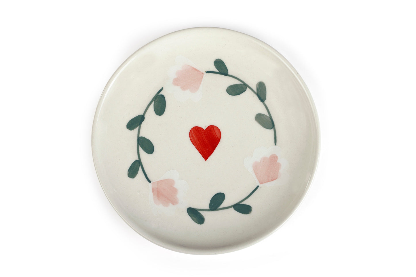Ceramic Dessert Plates - Amour Petal