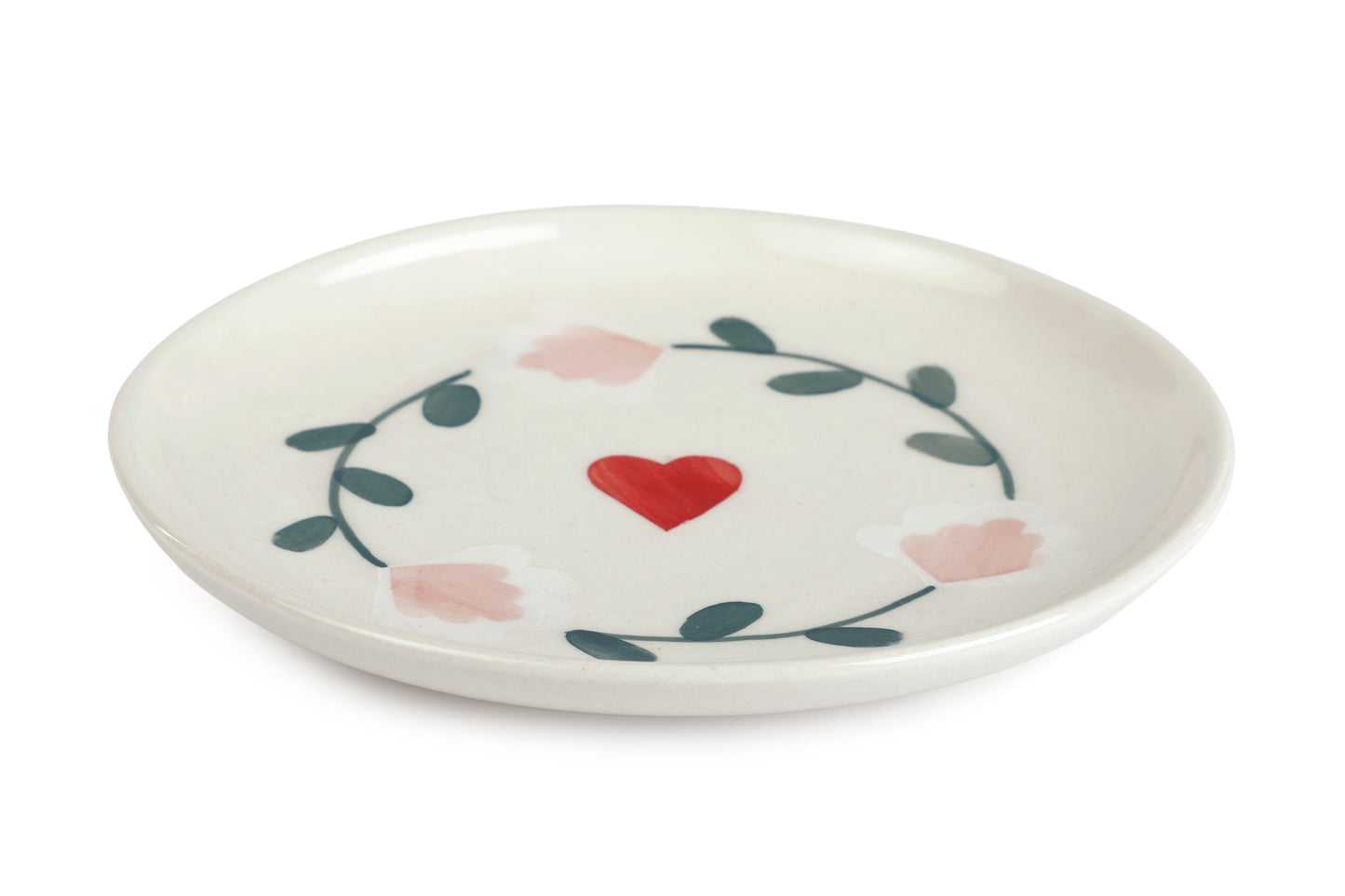 Ceramic Dessert Plates - Amour Petal