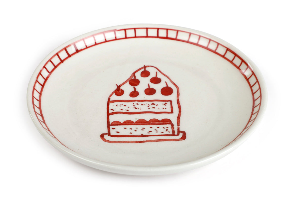 Ceramic Dessert Plates Celebration 7 Inches Set of 4 - Casa Amarosa