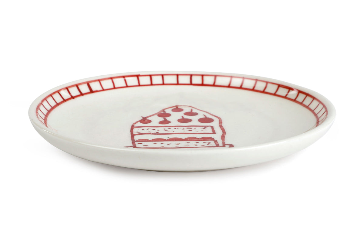 Ceramic Dessert Plates Celebration 7 Inches Set of 4 - Casa Amarosa