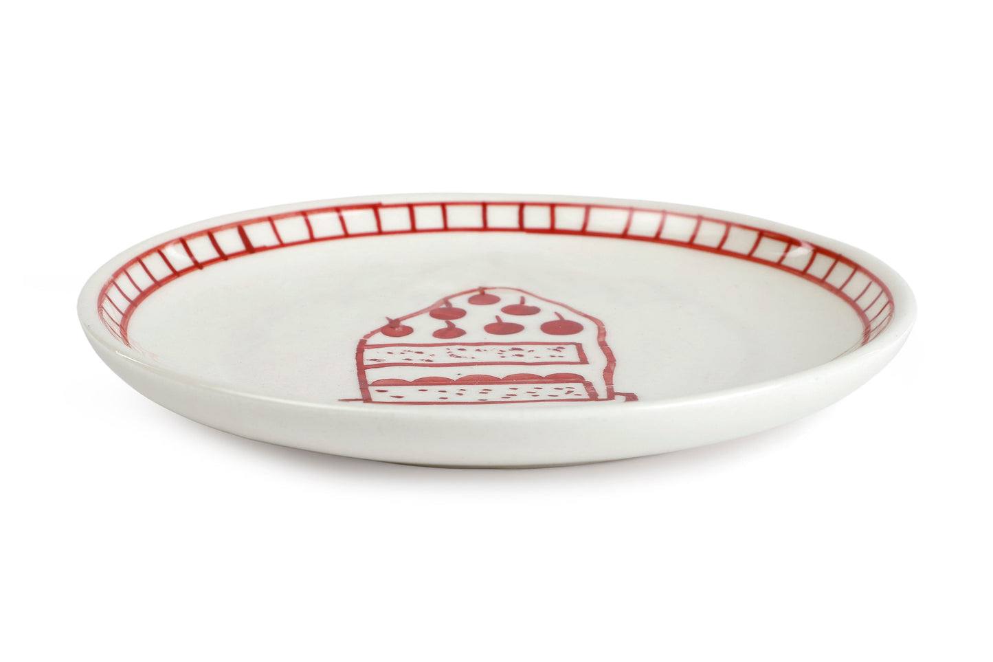 Ceramic Dessert Plates Celebration 7 Inches Set of 4 - Casa Amarosa