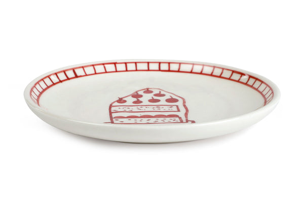 Ceramic Dessert Plates Celebration 7 Inches Set of 4 - Casa Amarosa