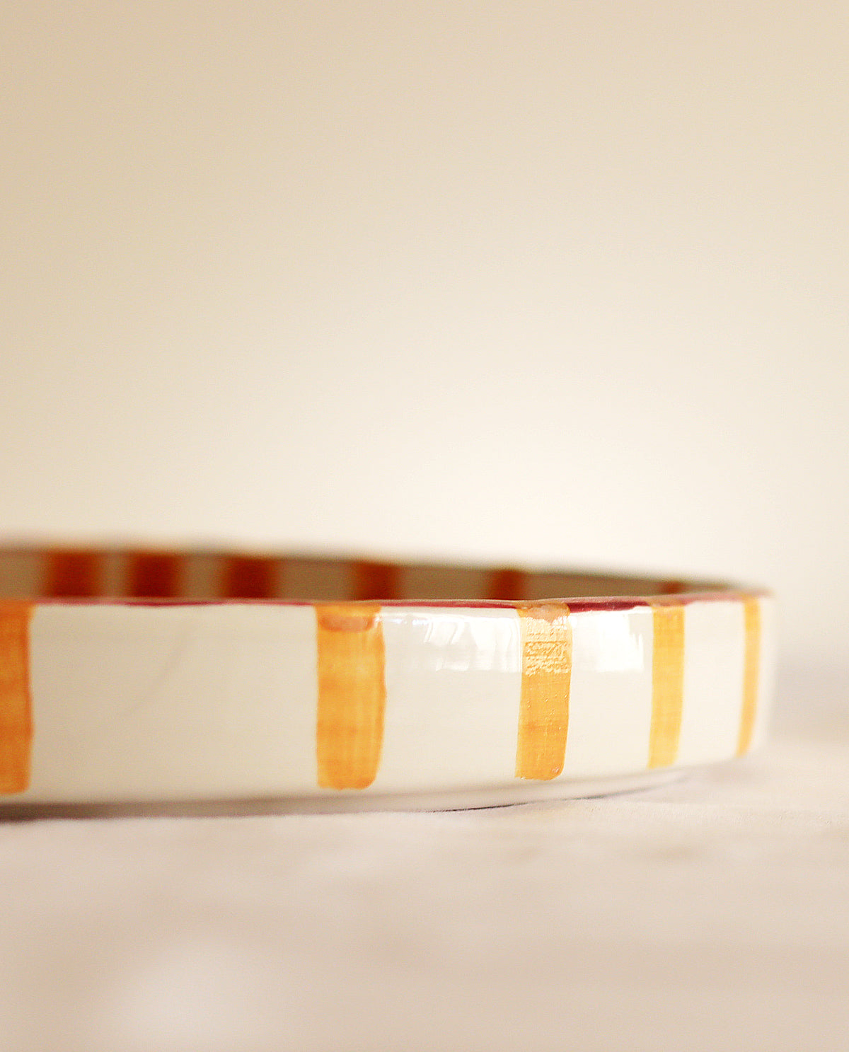 HAND PAINT CERAMIC SERVING PLATTER