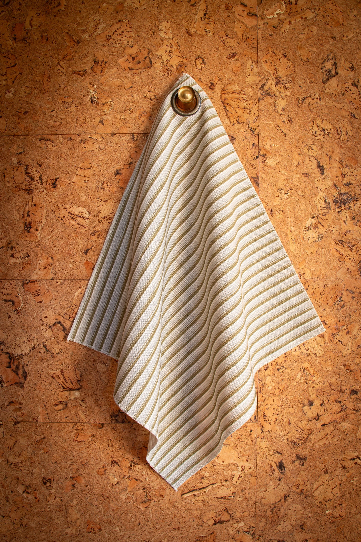 Modern Ticking Fabric -  Celadon