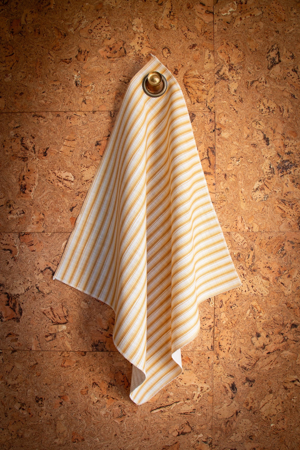 Modern Ticking Fabric -  Saffron