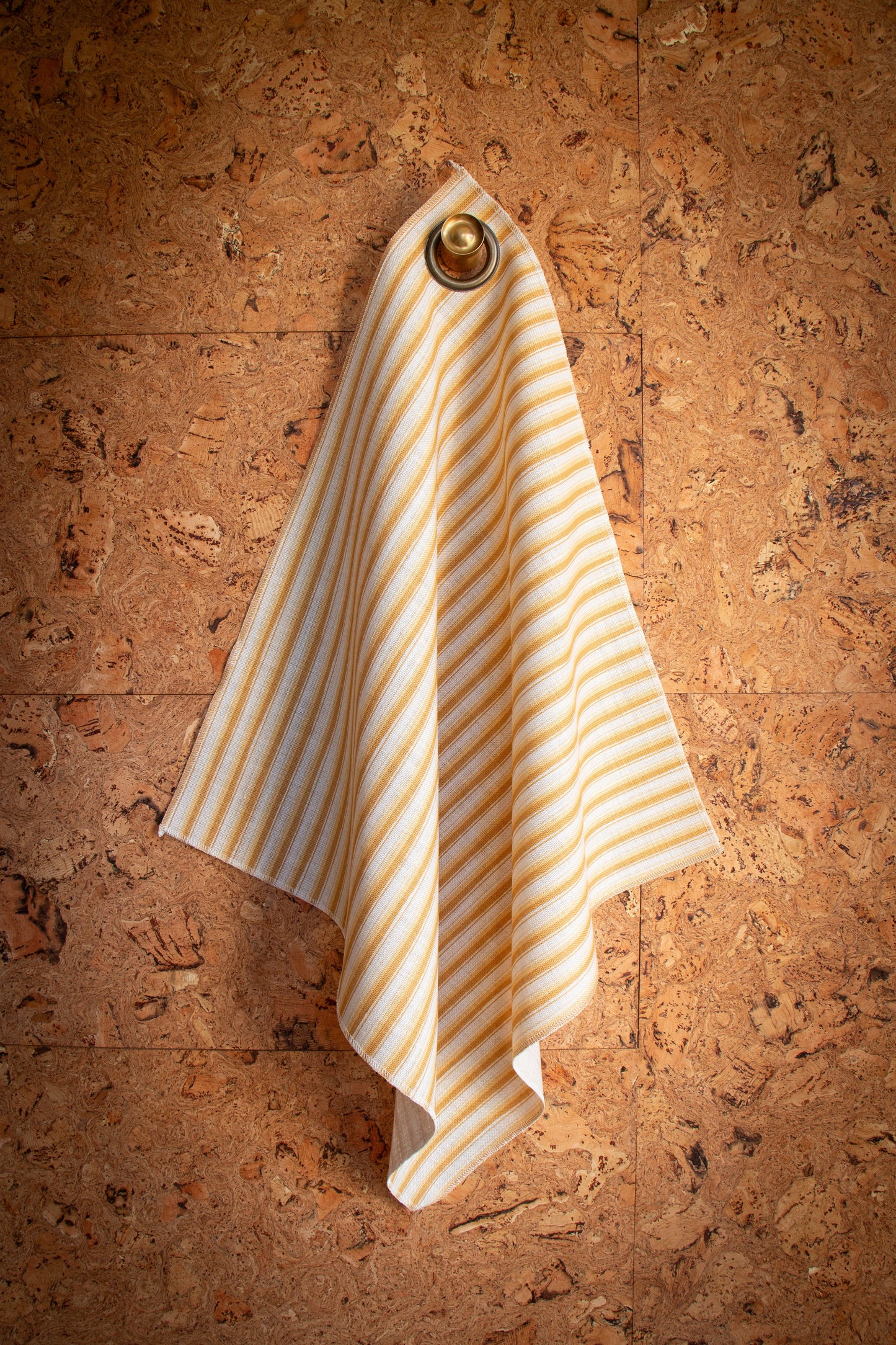 Modern Ticking Fabric -  Saffron