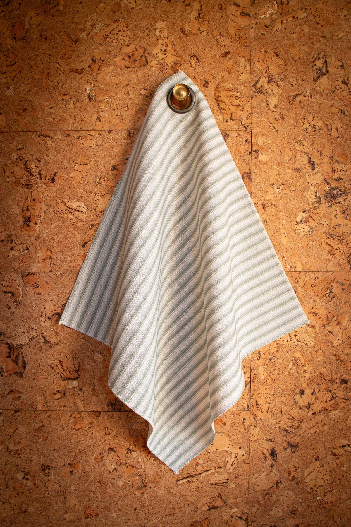 Modern Ticking Fabric -  Seafoam