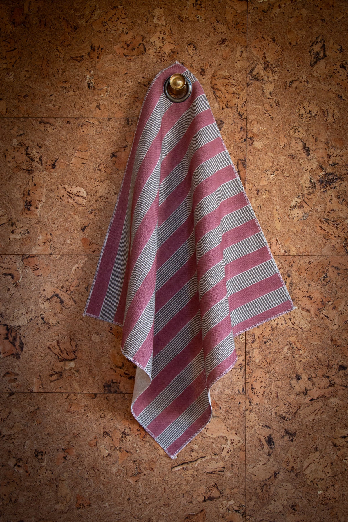 New Stripe Fabric -  Cherry