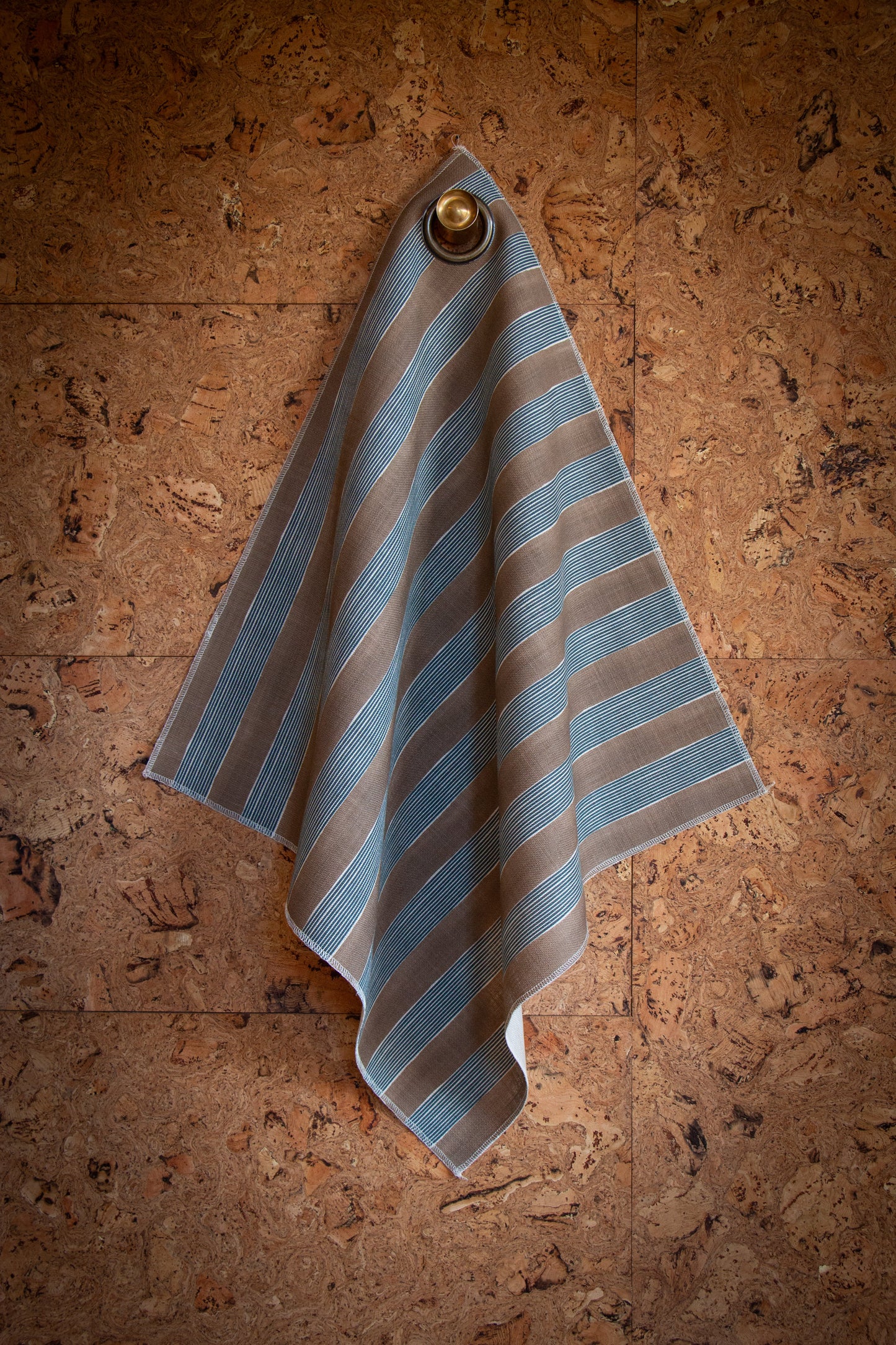 New Stripe Fabric -  Chocolate