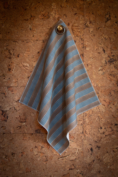 New Stripe Fabric -  Chocolate