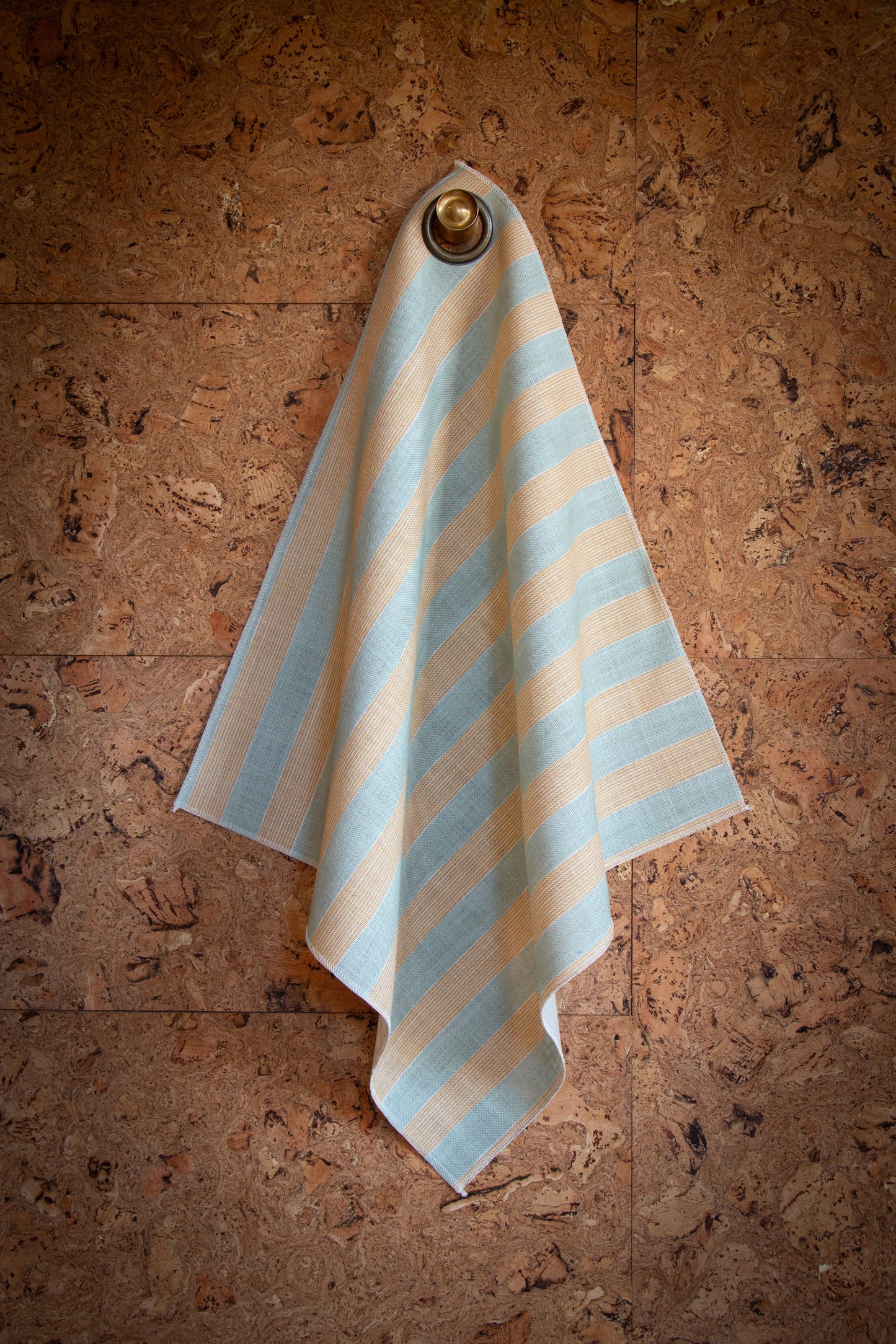 New Stripe Fabric -  Duck Egg