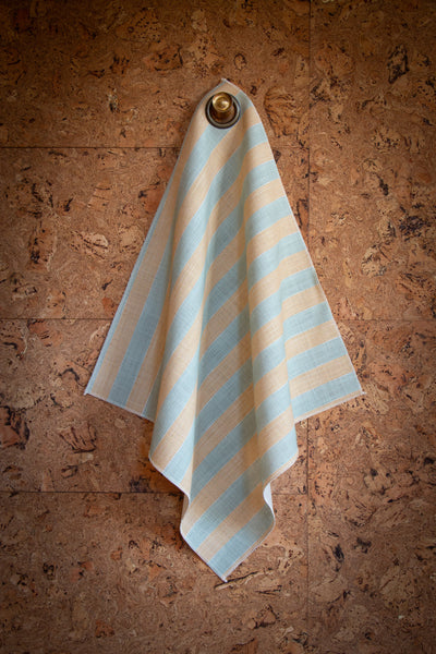 New Stripe Fabric -  Duck Egg