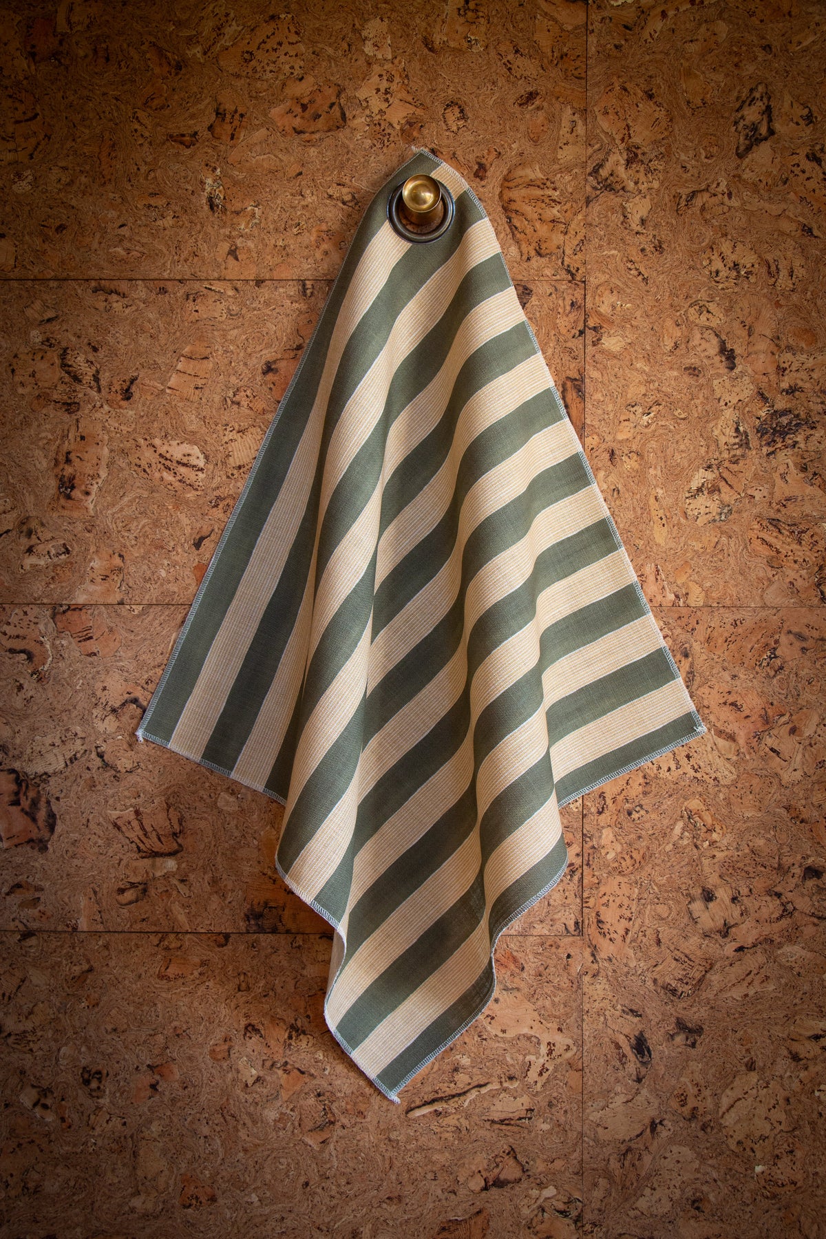 New Stripe Fabric -  Moss
