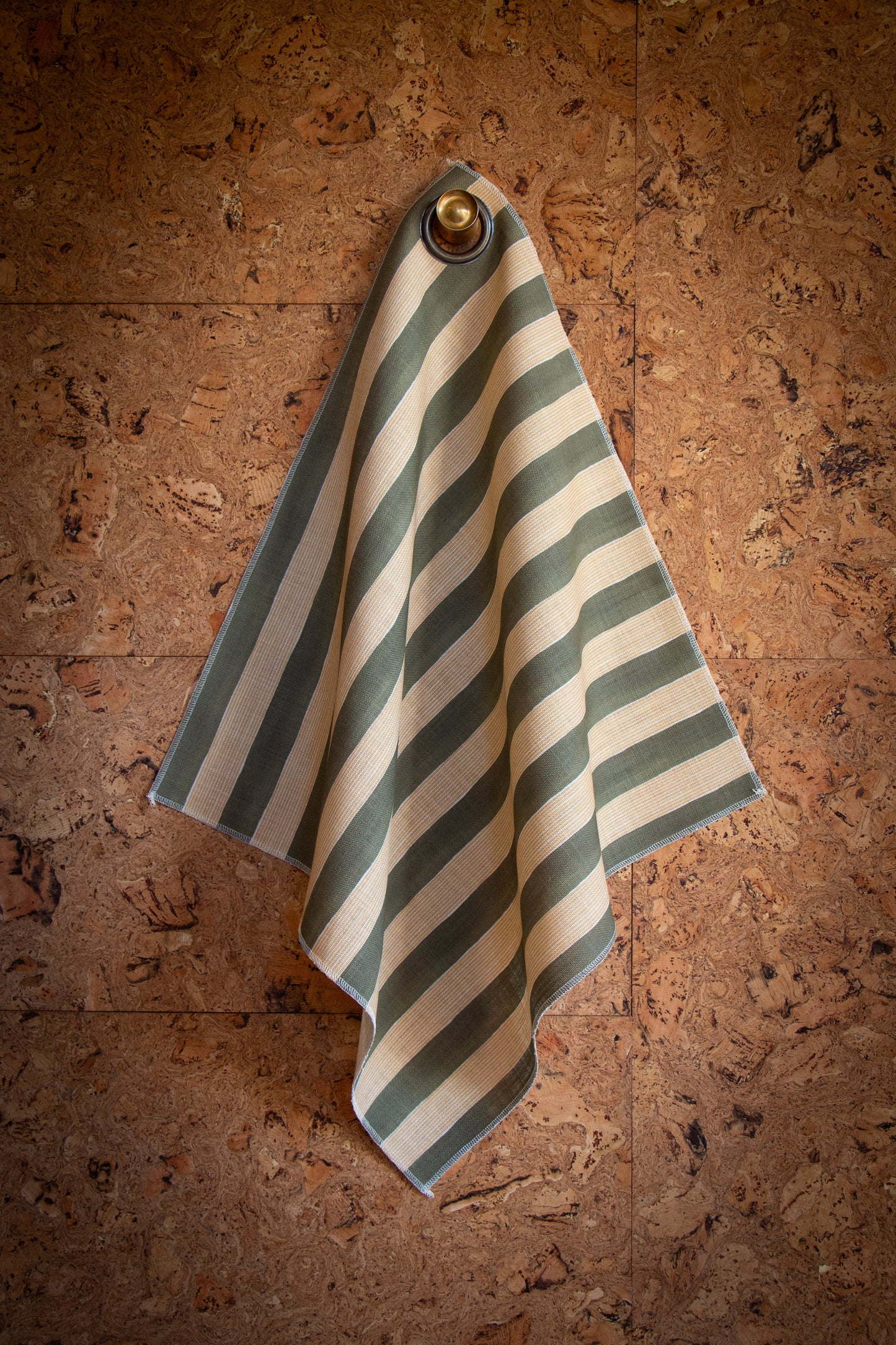 New Stripe Fabric -  Moss
