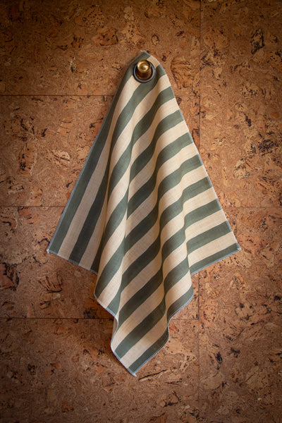 New Stripe Fabric -  Moss