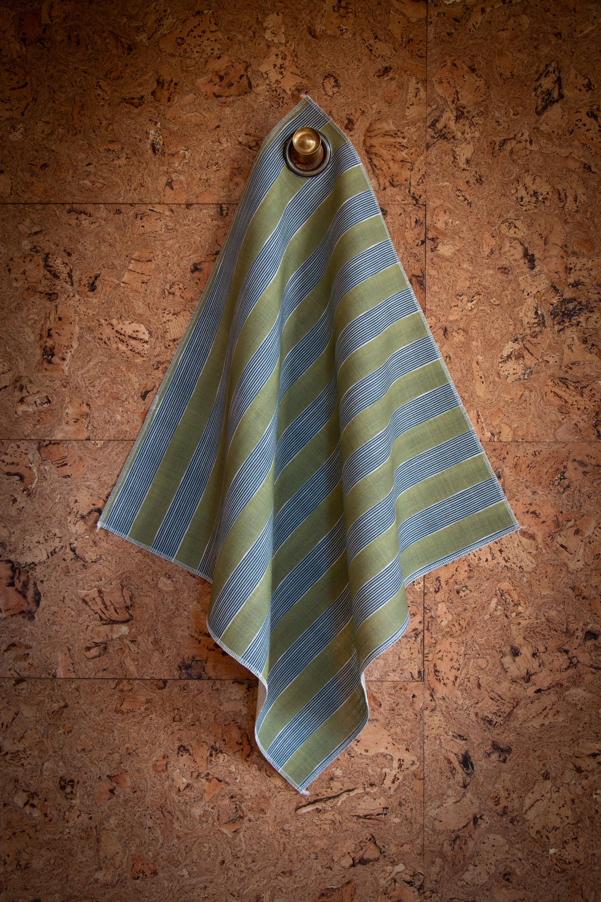 New Stripe Fabric -  Olive