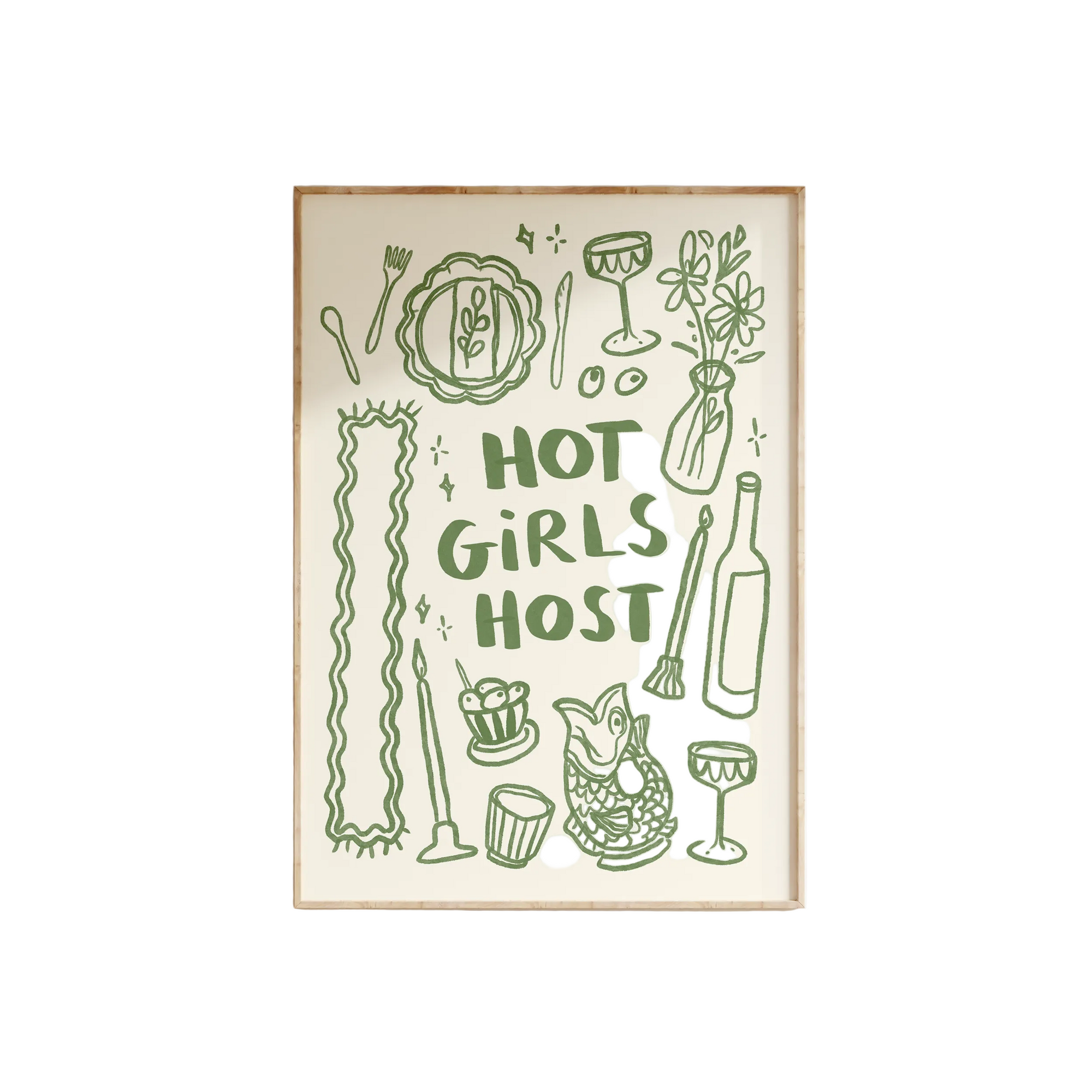 Hot Girls Host Print