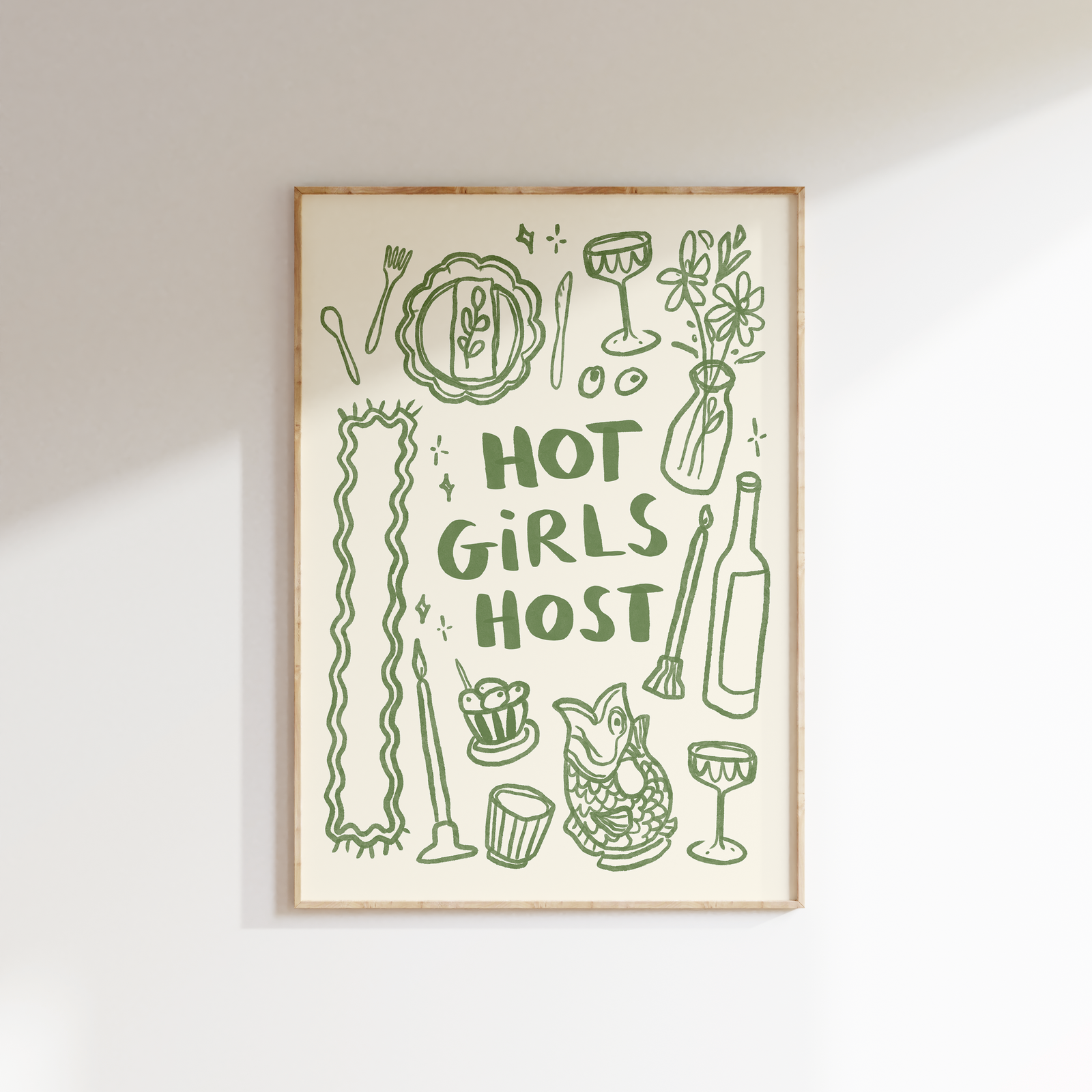Hot Girls Host Print