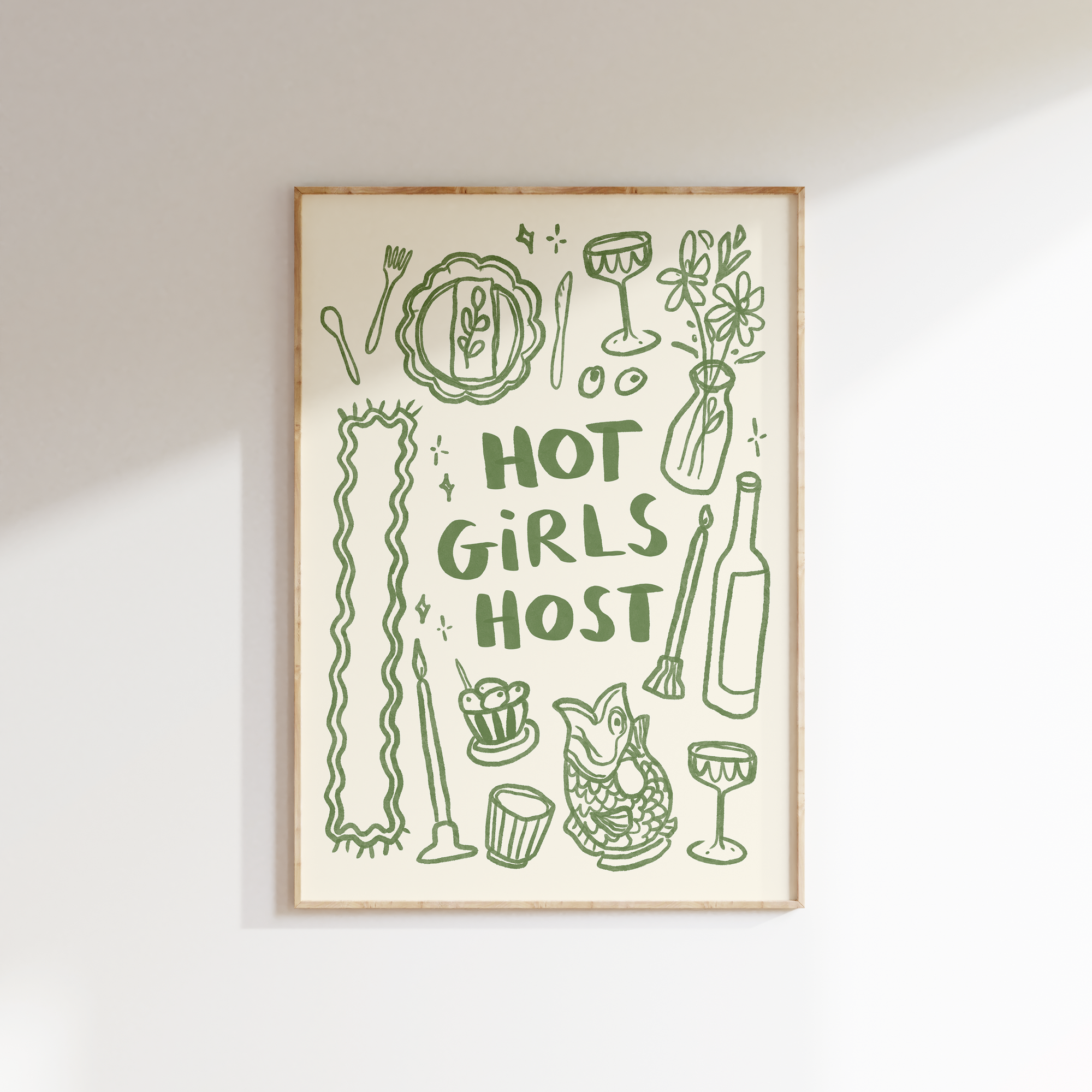 Hot Girls Host Print