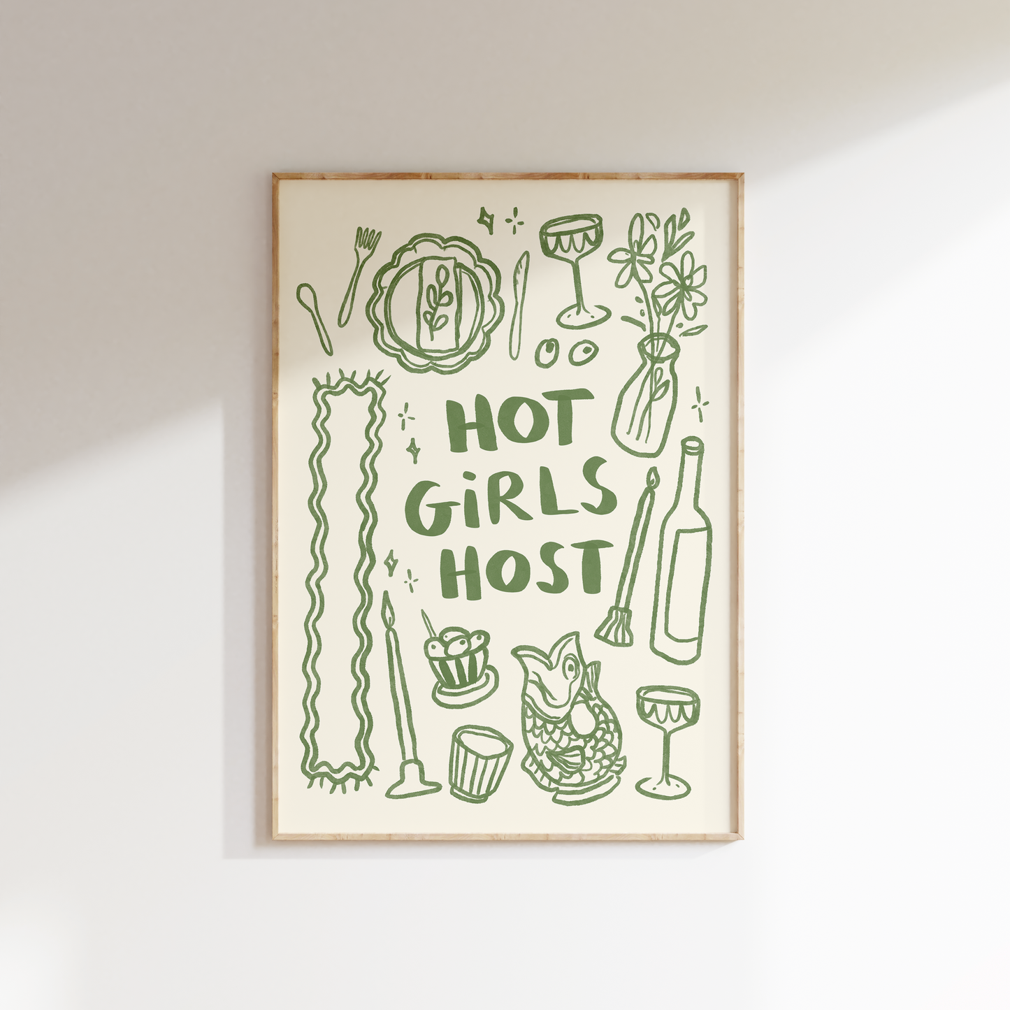Hot Girls Host Print