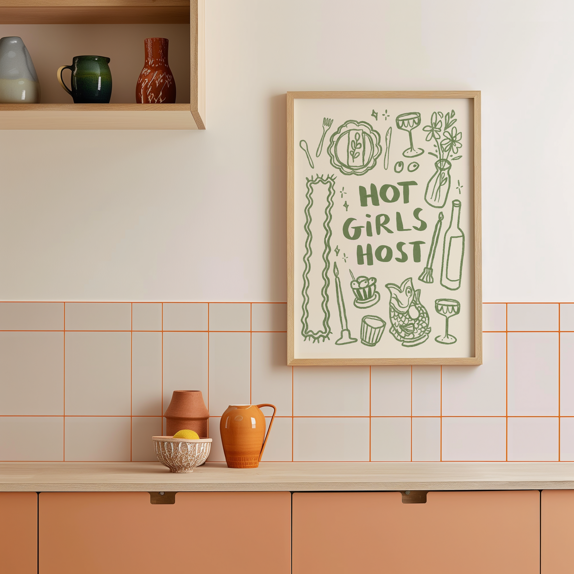 Hot Girls Host Print