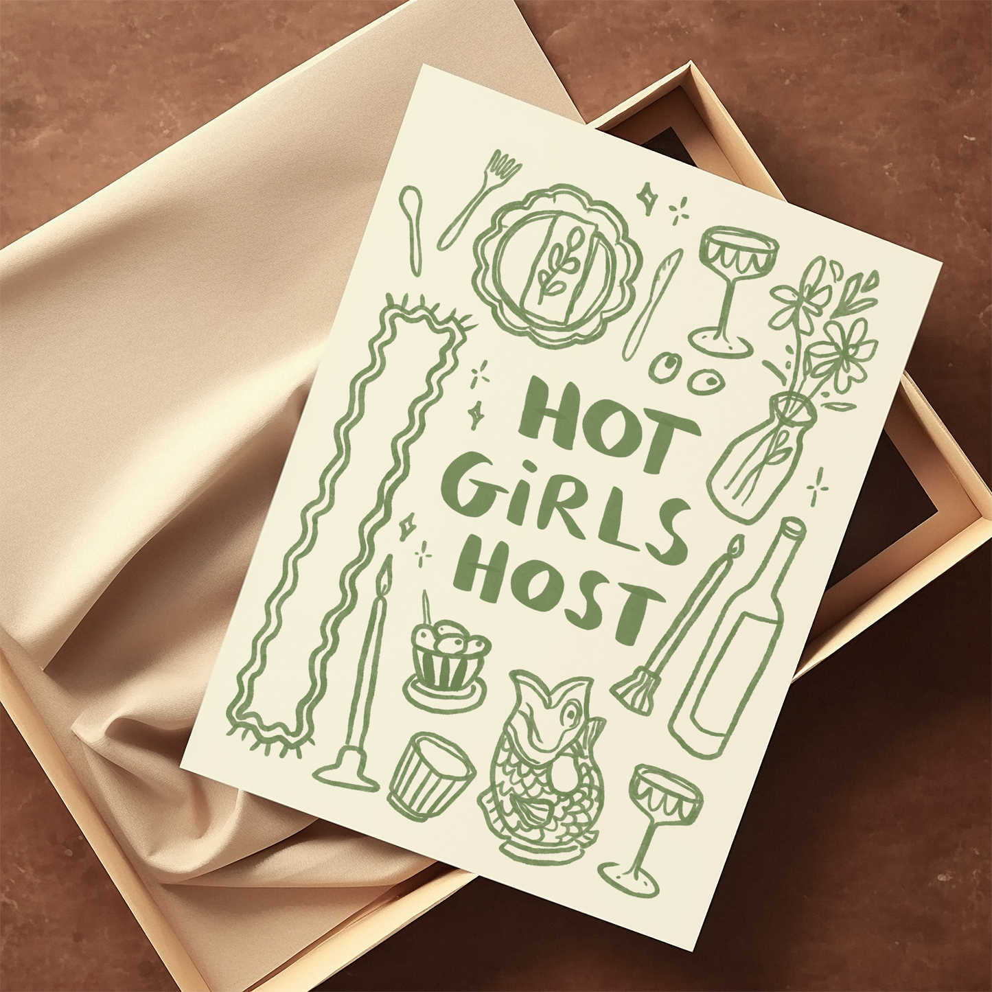Hot Girls Host Print