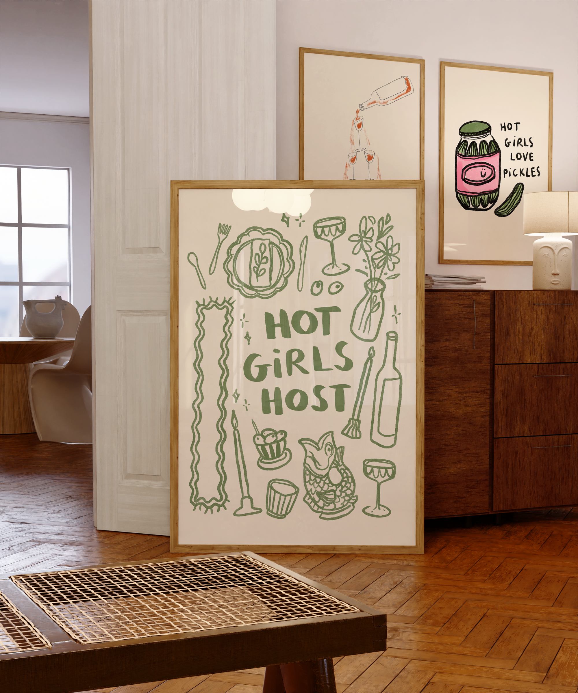 Hot Girls Host Print