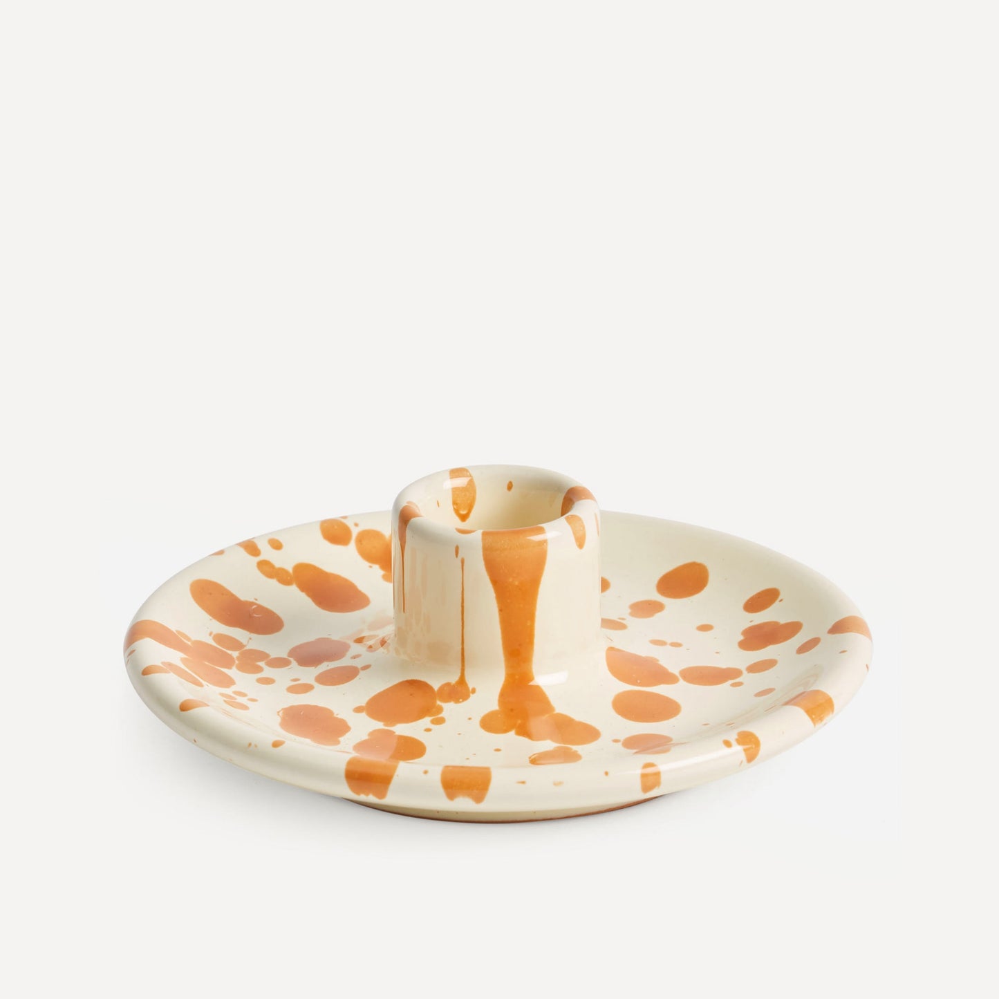 Candle Holder Burnt Orange