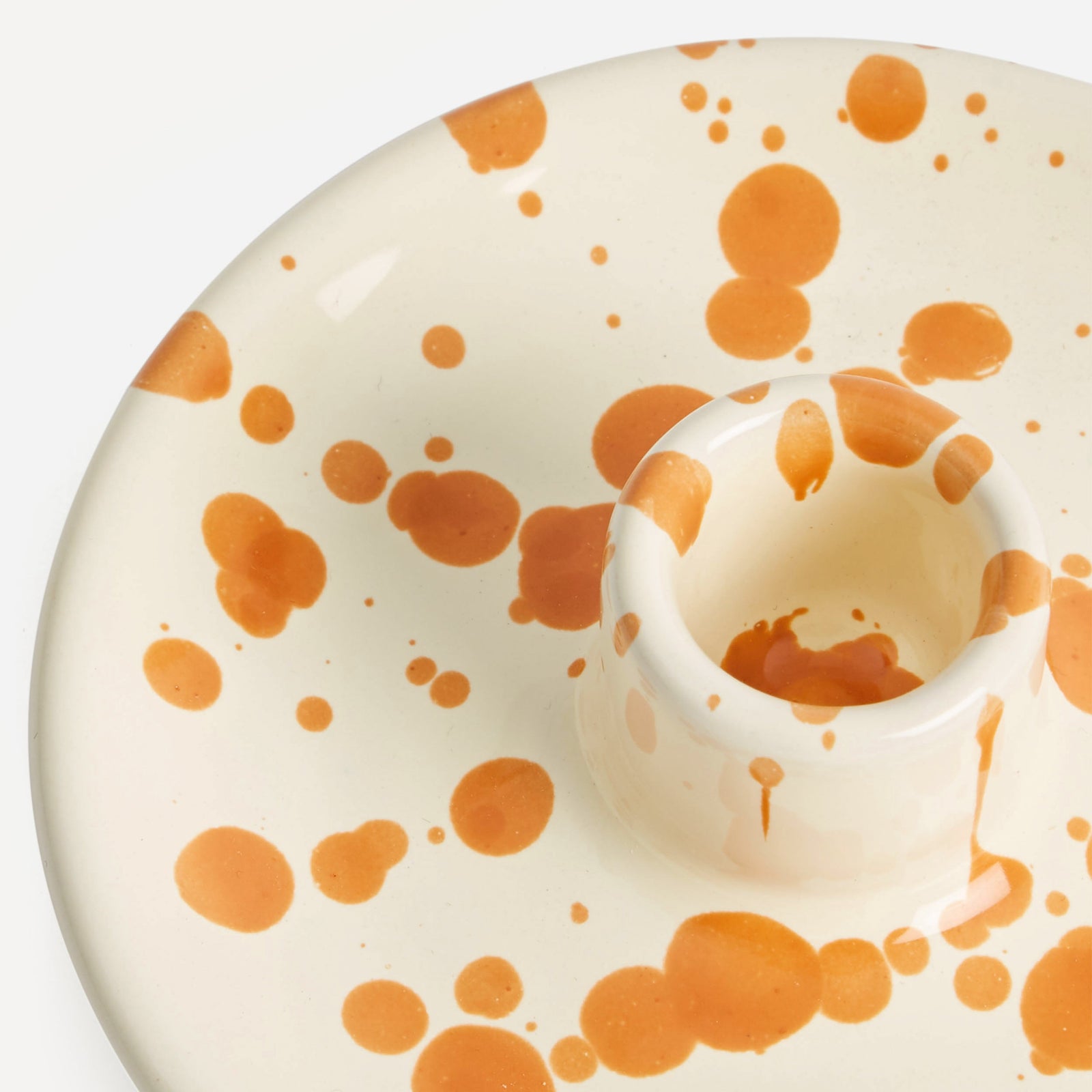 Candle Holder Burnt Orange