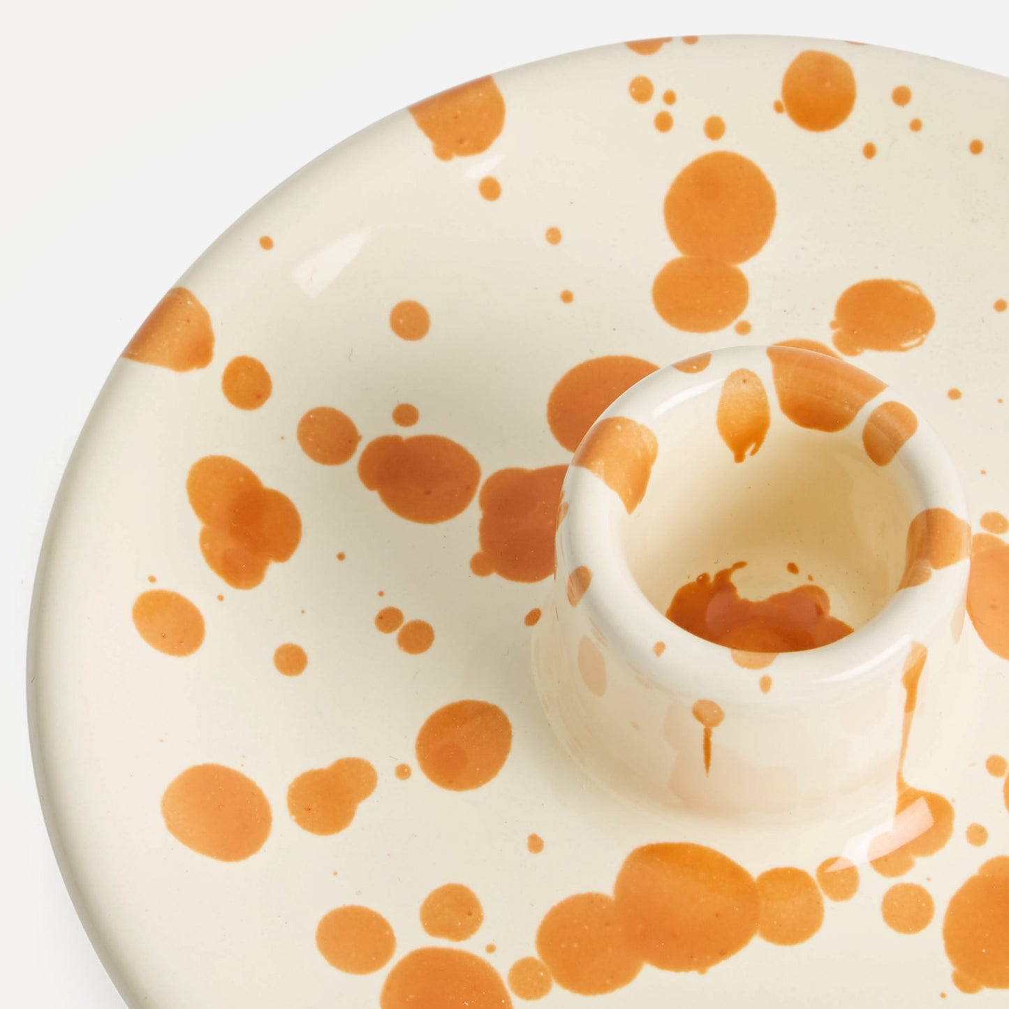 Candle Holder Burnt Orange