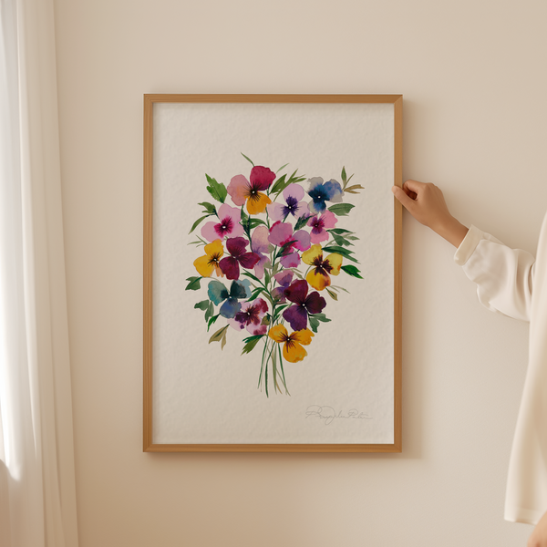 Pansies Fine Art Print