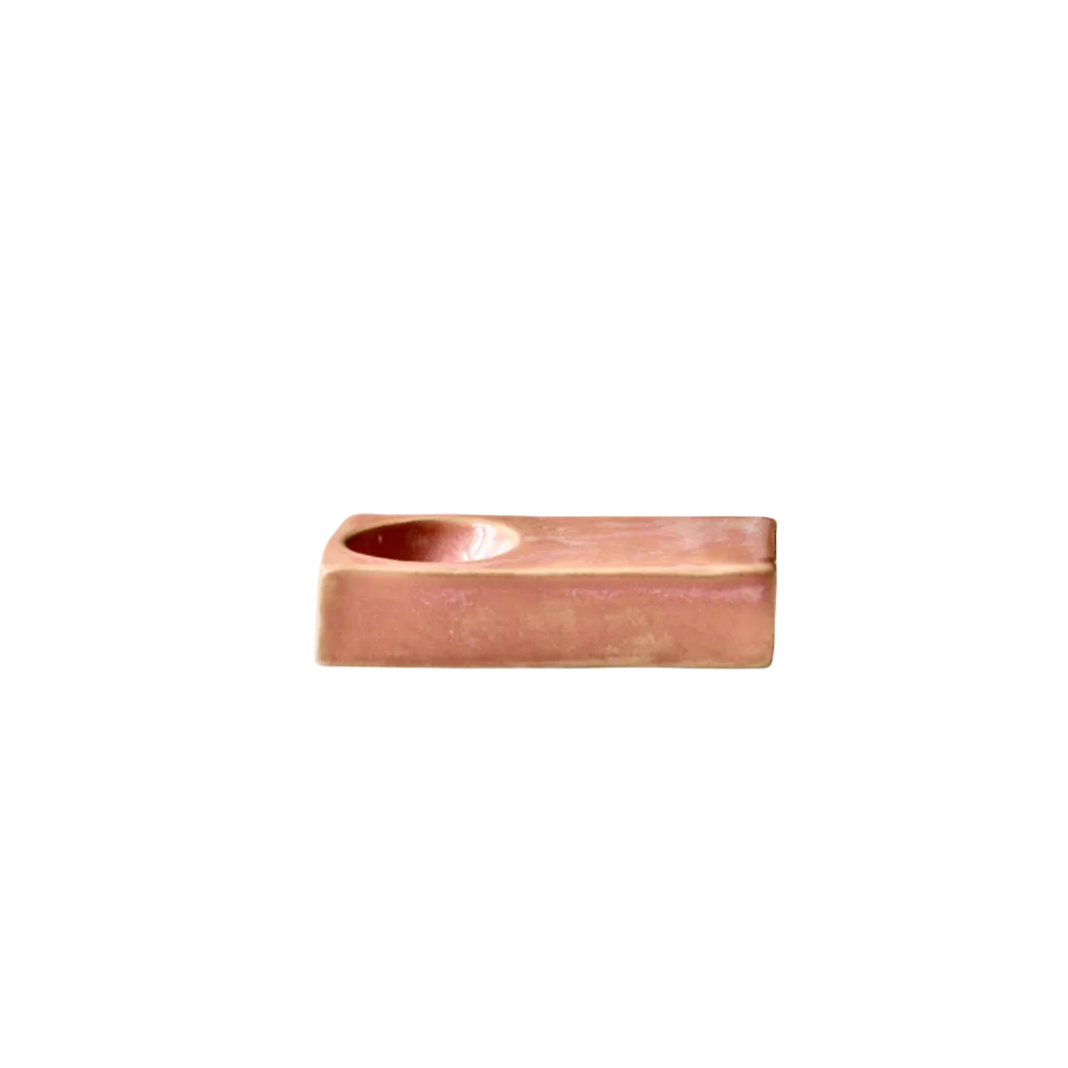 Handmade Rectangular Egg Cup - Pink