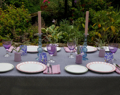 Handmade Ruffle Glass Bud Vase Lavender