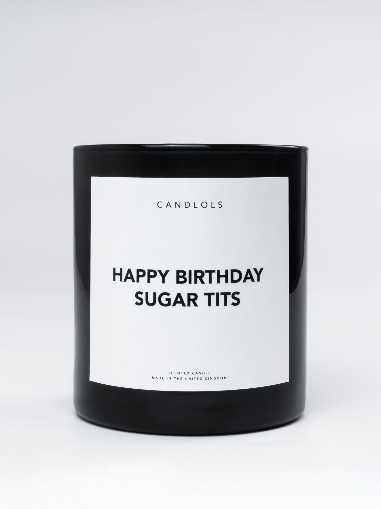 Happy Birthday Sugartits, Luxury Scented Candle