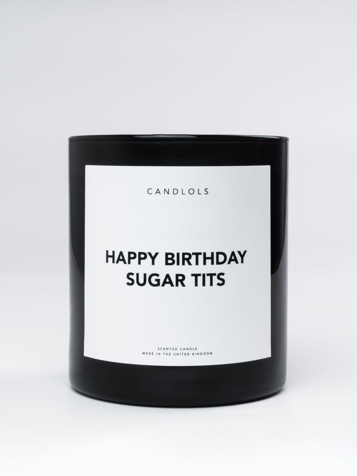 Happy Birthday Sugartits, Luxury Scented Candle