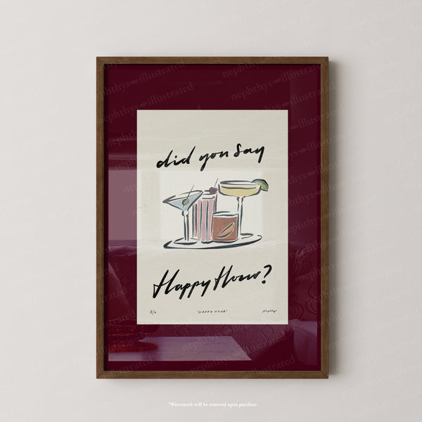 Happy Hour Print